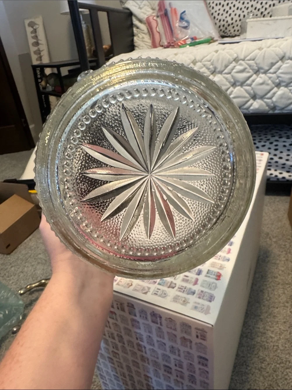 Vintage Brockford Glass Ice Bucket